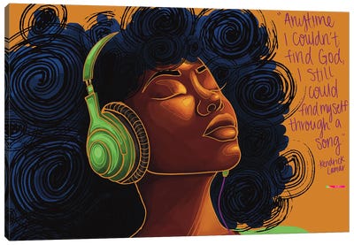 Music Heals Canvas Art Print - NydiaDraws