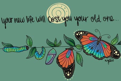 Metamorphosis by NydiaDraws framed wall art