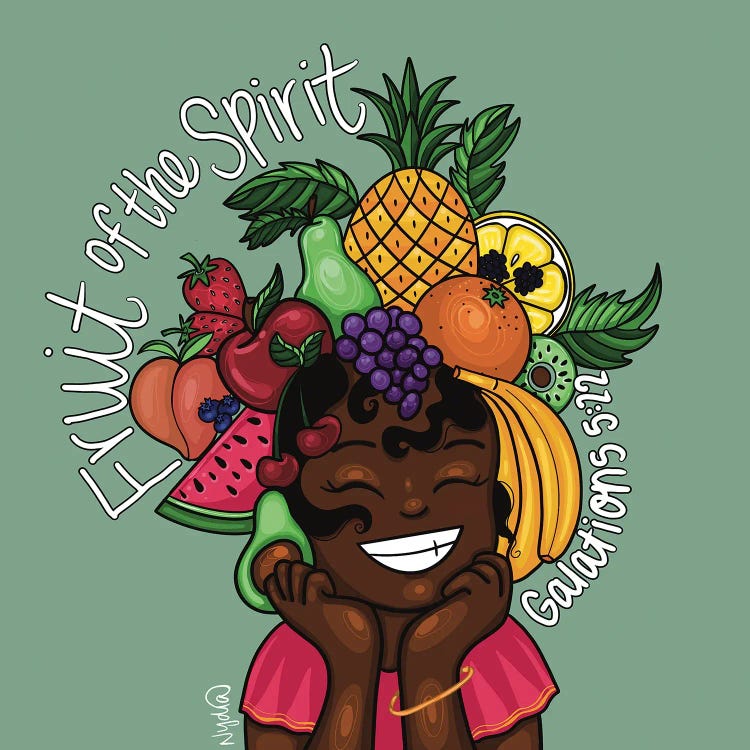 Fruit Of The Spirit by NydiaDraws wall art