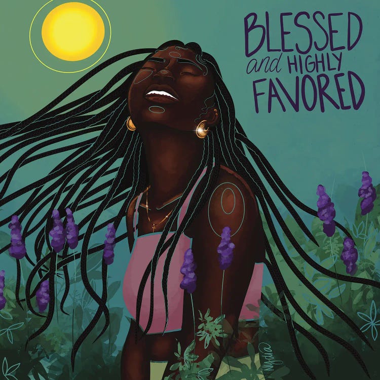 Blessed by NydiaDraws wall art