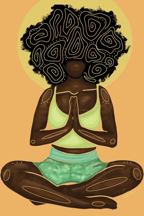 Meditation by NydiaDraws wall art