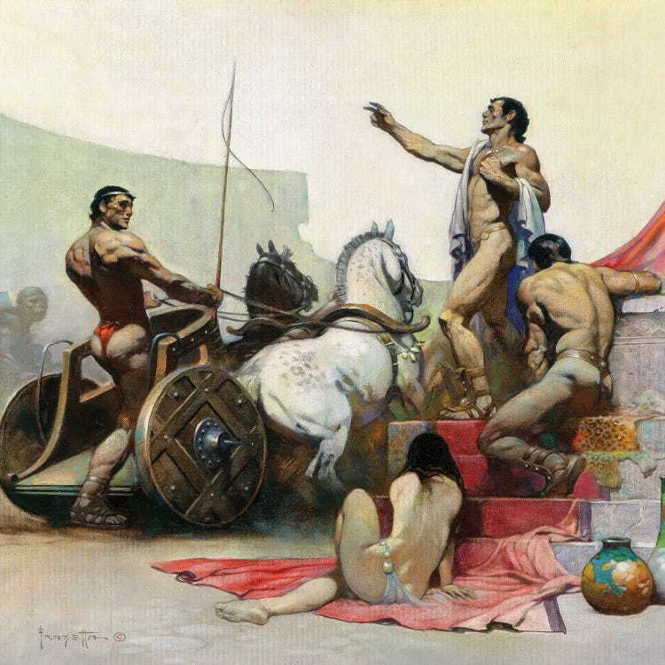Children Of The Sun by Frank Frazetta wall art