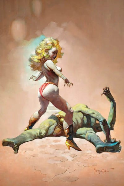 Monsters: Countess And The Green Man by Frank Frazetta