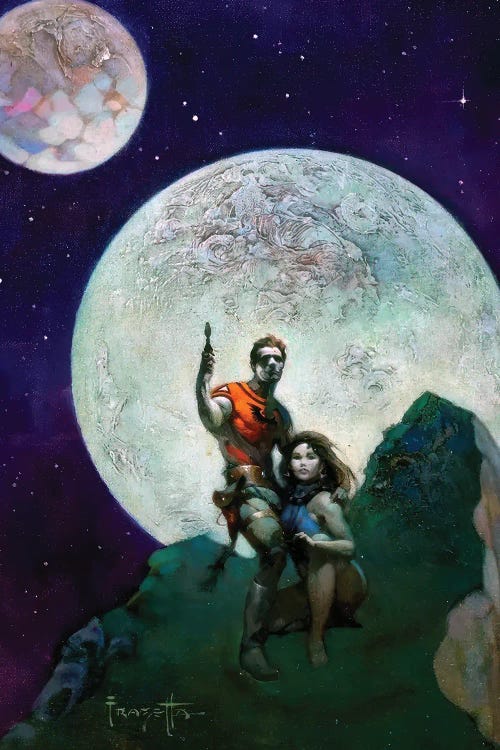 Danger Planet by Frank Frazetta wall art