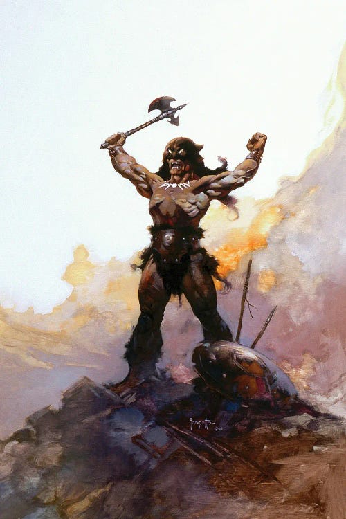 Days Of Wrath by Frank Frazetta wall art
