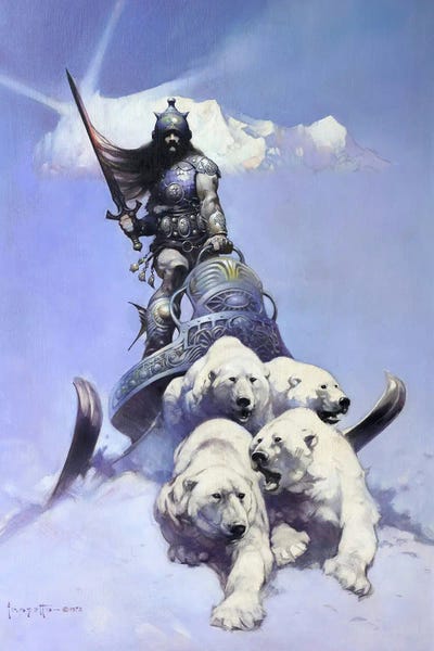 Bears: Silver Warrior by Frank Frazetta