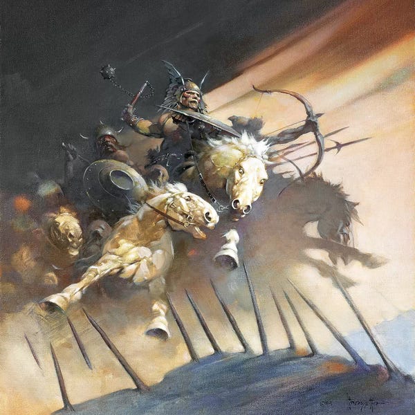 Weapons & Artillery: The Huns by Frank Frazetta