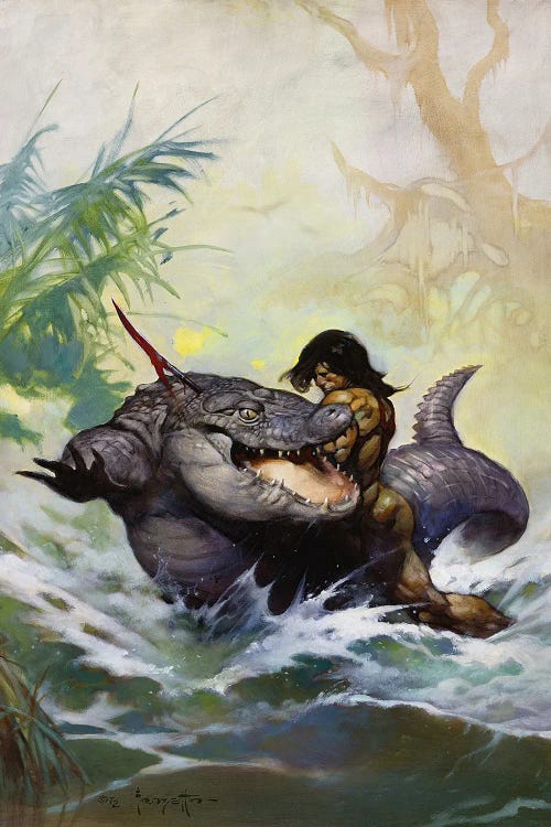 Monster Out of Time by Frank Frazetta wall art