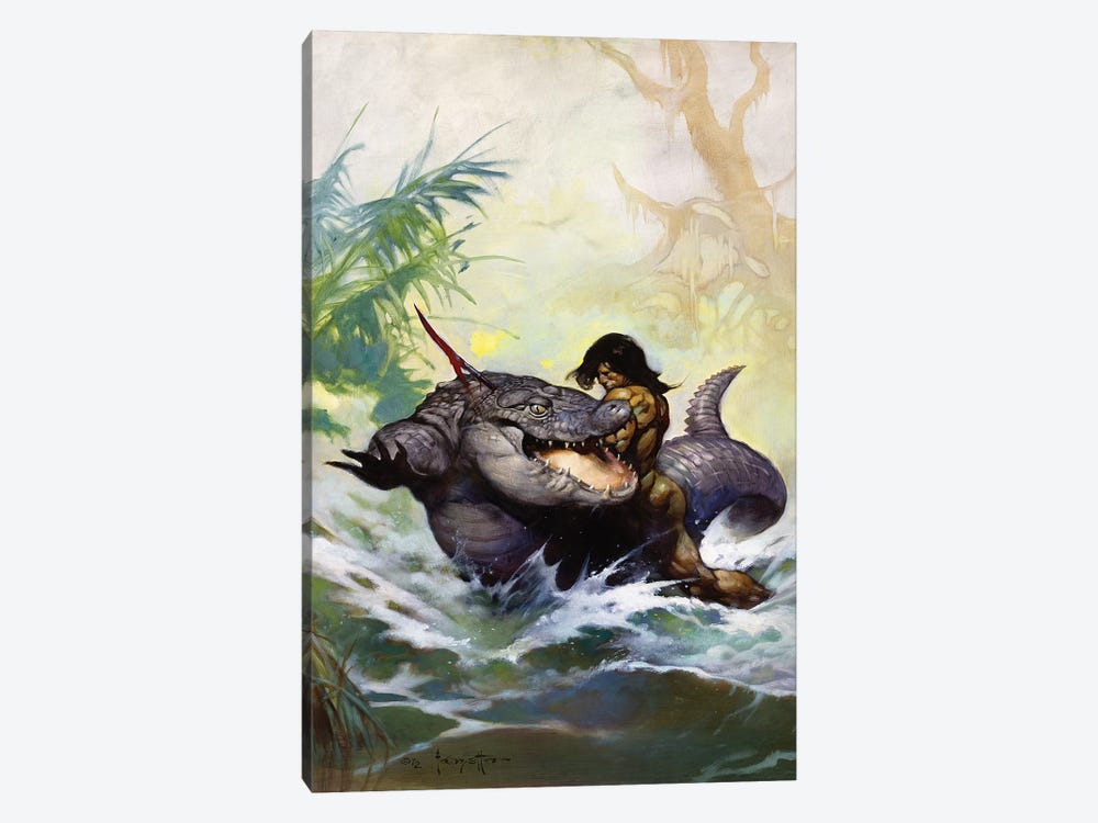 Monster Out of Time by Frank Frazetta 1-piece Canvas Art Print