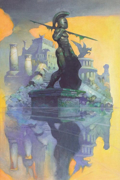 Atlantis by Frank Frazetta wall art