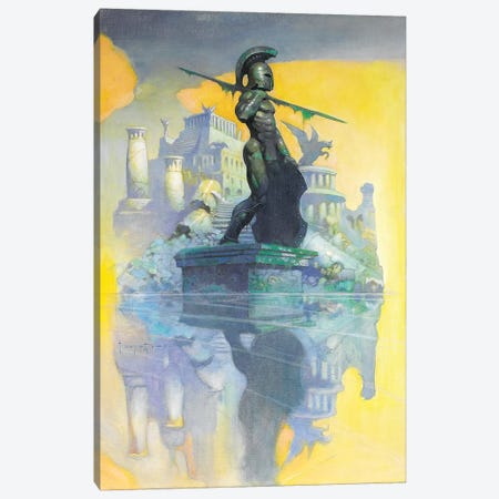 Atlantis Canvas Print #FRF1} by Frank Frazetta Canvas Art Print