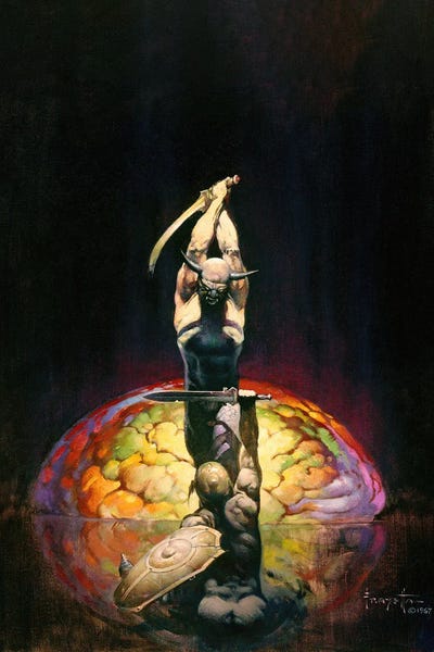 Monsters: The Brain by Frank Frazetta