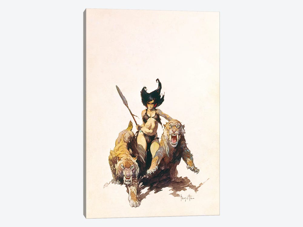 The Huntress by Frank Frazetta 1-piece Art Print