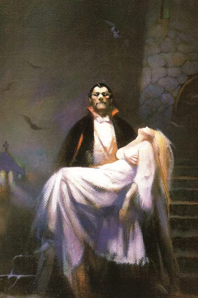 Fictional Characters: Dracula's Bride by Frank Frazetta
