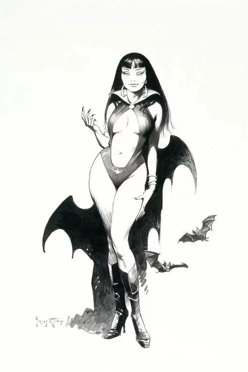 Vampire's Enticement by Frank Frazetta wall art