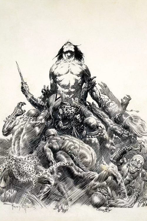 Ape Man by Frank Frazetta wall art