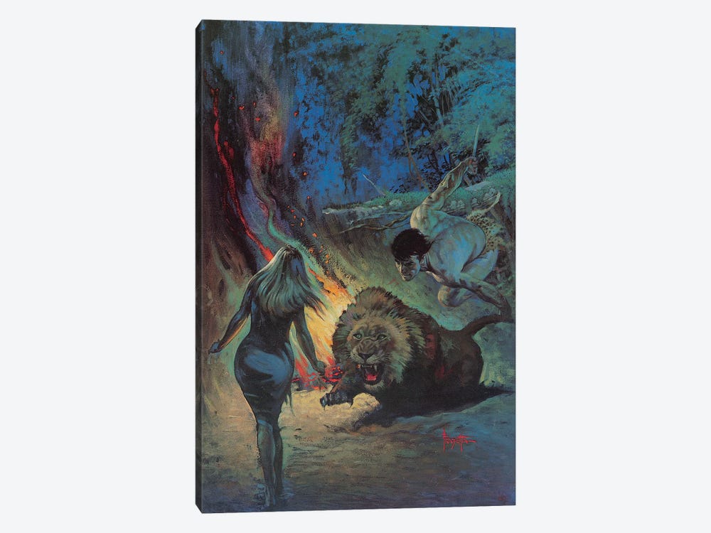 Tarzan® and the Jewels of Opar™ by Frank Frazetta 1-piece Canvas Print