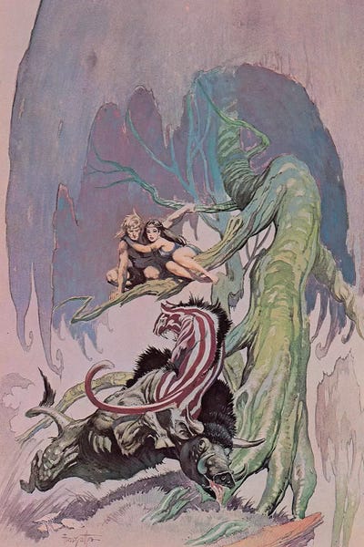 Frank Frazetta: Lost on Venus (Carson of Venus®) by Frank Frazetta