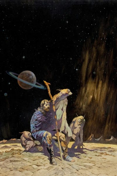 Space Fiction: Stranded by Frank Frazetta