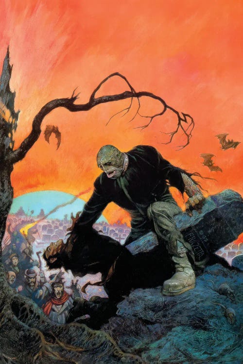 Beyond The Grave by Frank Frazetta wall art