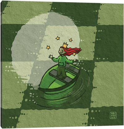 Green Game Canvas Art Print - Friederike Ablang