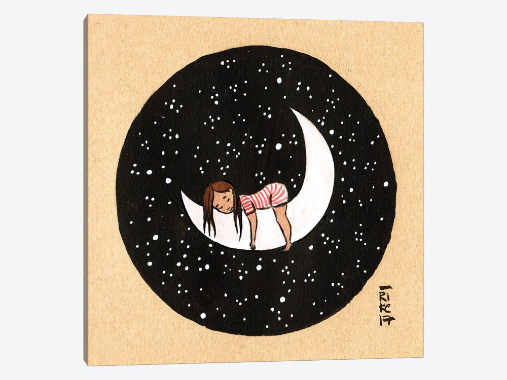 Moon Child by Friederike Ablang 1-piece Canvas Art Print