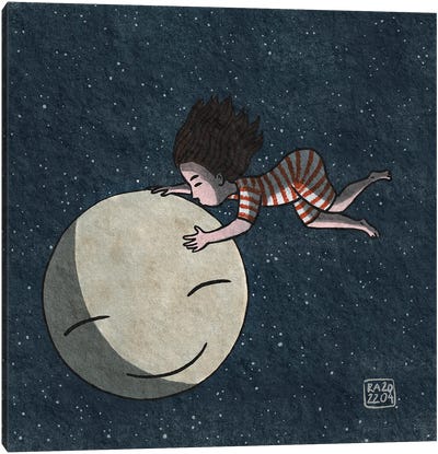 Moon Love Canvas Art Print - Friederike Ablang