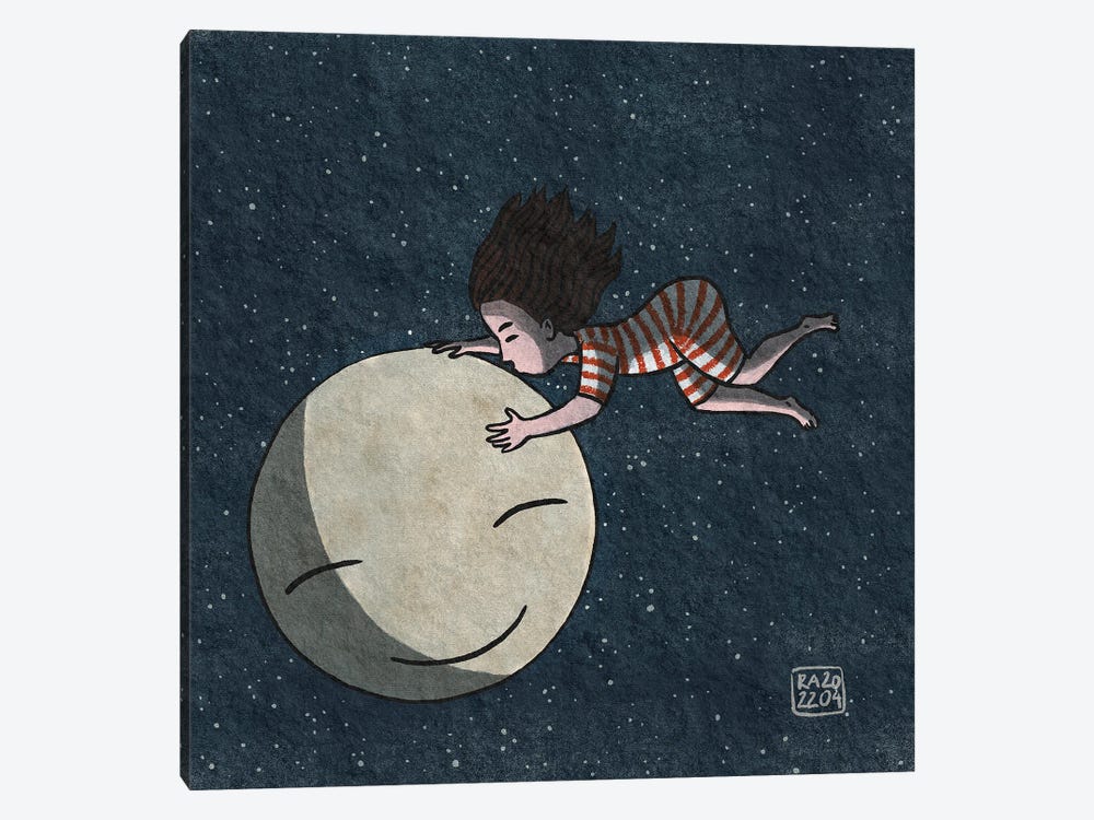 Moon Love by Friederike Ablang 1-piece Canvas Art Print