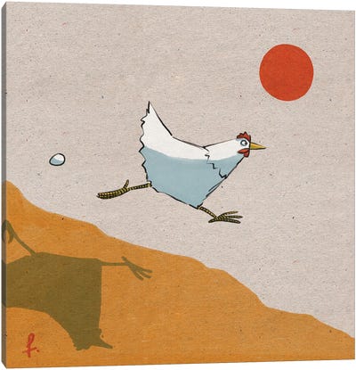 Chicken Run Canvas Art Print - Friederike Ablang