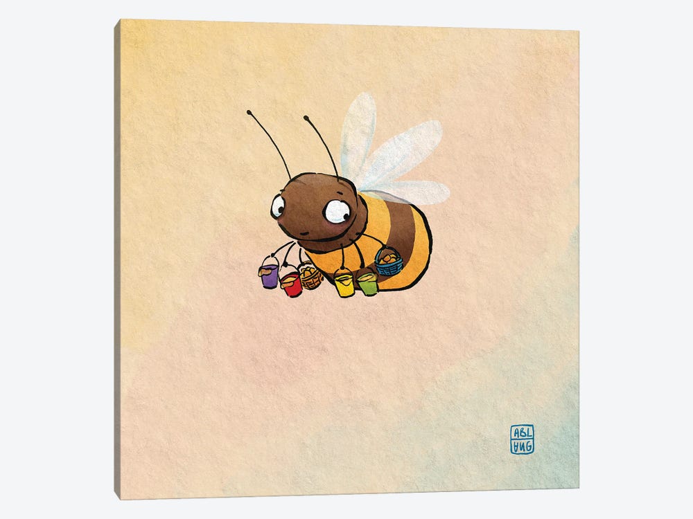 Busy Bee by Friederike Ablang 1-piece Canvas Artwork