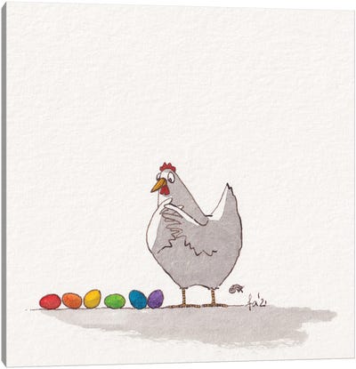 Pride Eggs Canvas Art Print - Egg Art
