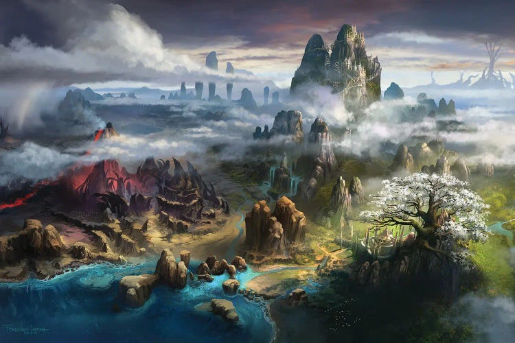 Map Of Keilah by Ferdinand Ladera wall art