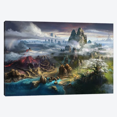 Map Of Keilah Canvas Print #FRL10} by Ferdinand Ladera Canvas Artwork