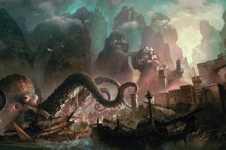 Monster Raid by Ferdinand Ladera wall art