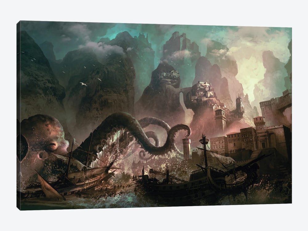 Monster Raid by Ferdinand Ladera 1-piece Canvas Wall Art