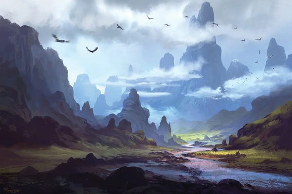 Home Theater: Mountainscape by Ferdinand Ladera