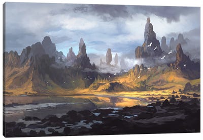 Mt Alebur Canvas Art Print - Ferdinand Ladera