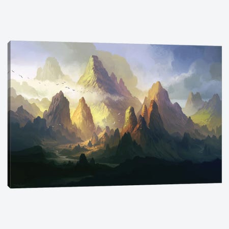 The Land Of Angol-Elm Canvas Print #FRL28} by Ferdinand Ladera Canvas Print