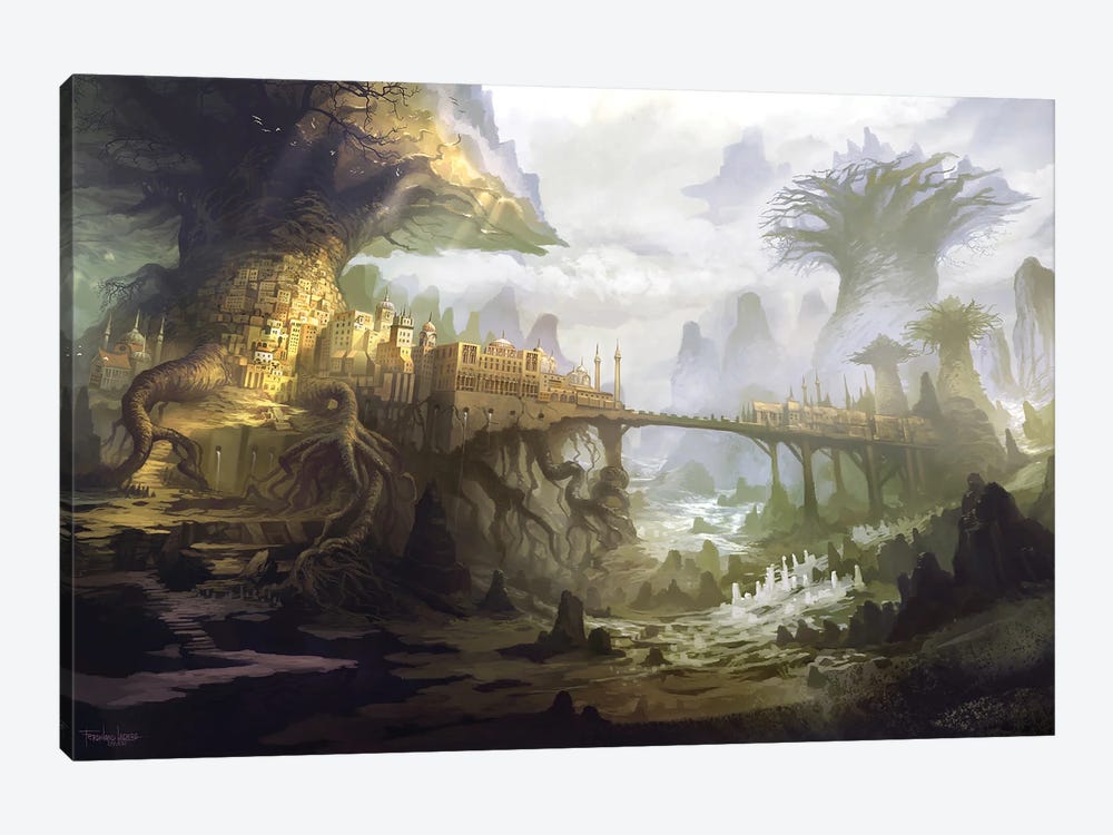 The Town Of Aldackelm by Ferdinand Ladera 1-piece Canvas Wall Art