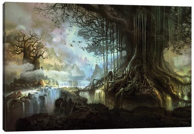 Tree Of Life Canvas Art Print - Fantasy, Horror & Sci-Fi Art
