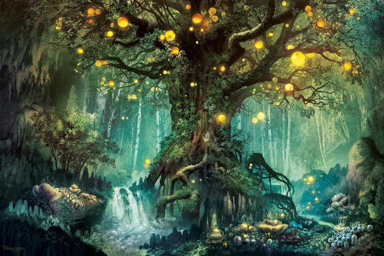 Dimlight Forest by Ferdinand Ladera wall art