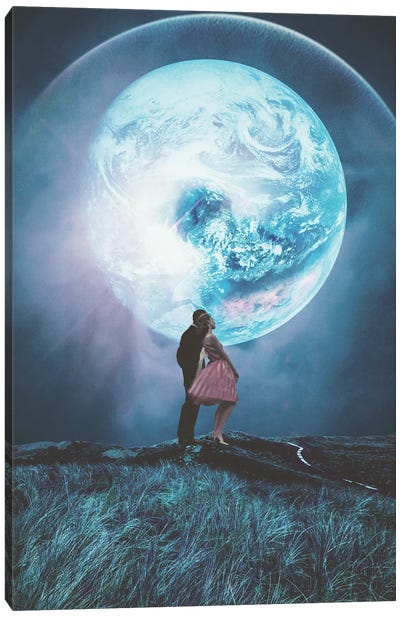 Two Million Years From Yesterday Canvas Art Print - Planet Art