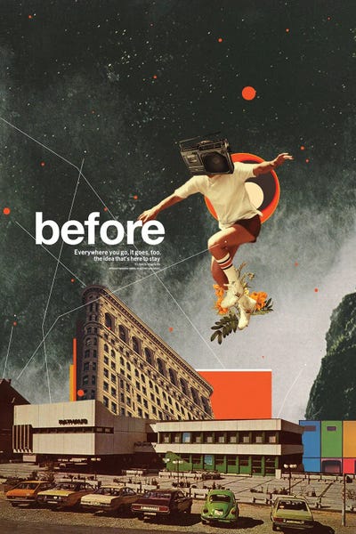 Before by Frank Moth framed canvas print