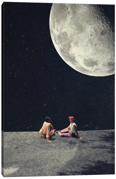 I Gave You the Moon for a Smile Canvas Art Print - Frank Moth