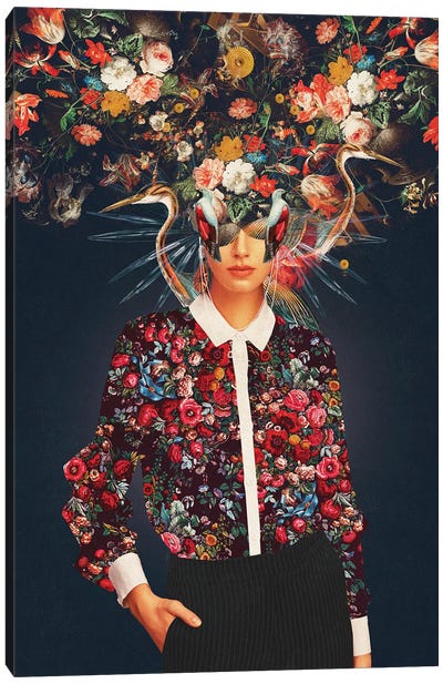 Your Head Was Full Of Colours That Had Nο Names Canvas Art Print - Frank Moth