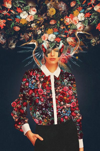 Surrealism: Your Head Was Full Of Colours That Had Nο Names by Frank Moth