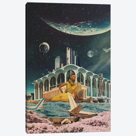 A Postcard From Year 2345 Canvas Print #FRM149} by Frank Moth Canvas Artwork