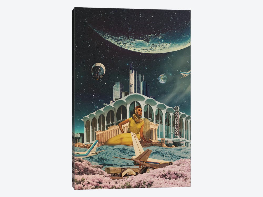A Postcard From Year 2345 by Frank Moth 1-piece Canvas Artwork