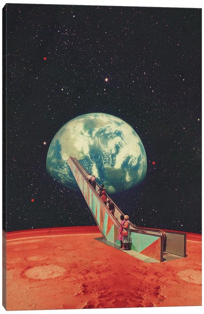 Time To Go Home Canvas Art Print - Space Fiction Art