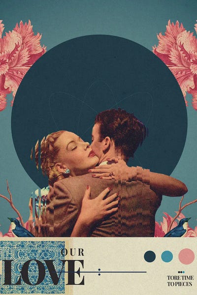 Our Love Tore Time To Pieces by Frank Moth multi panel art